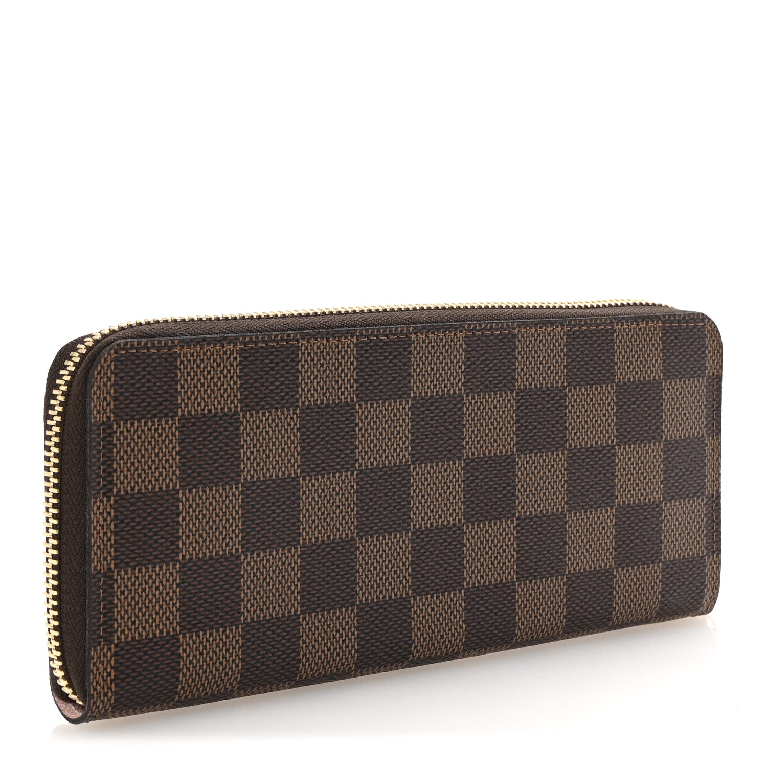 Louis Vuitton Damier Ebene Clemence Wallet Rose Ballerine 6 of 14