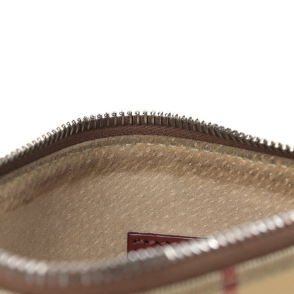 Burberry Haymarket Check Small Crossbody Clutch Bag Red 8 of 12