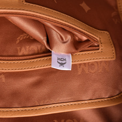 MCM Visetos Large Stark Backpack Cognac 7 of 12