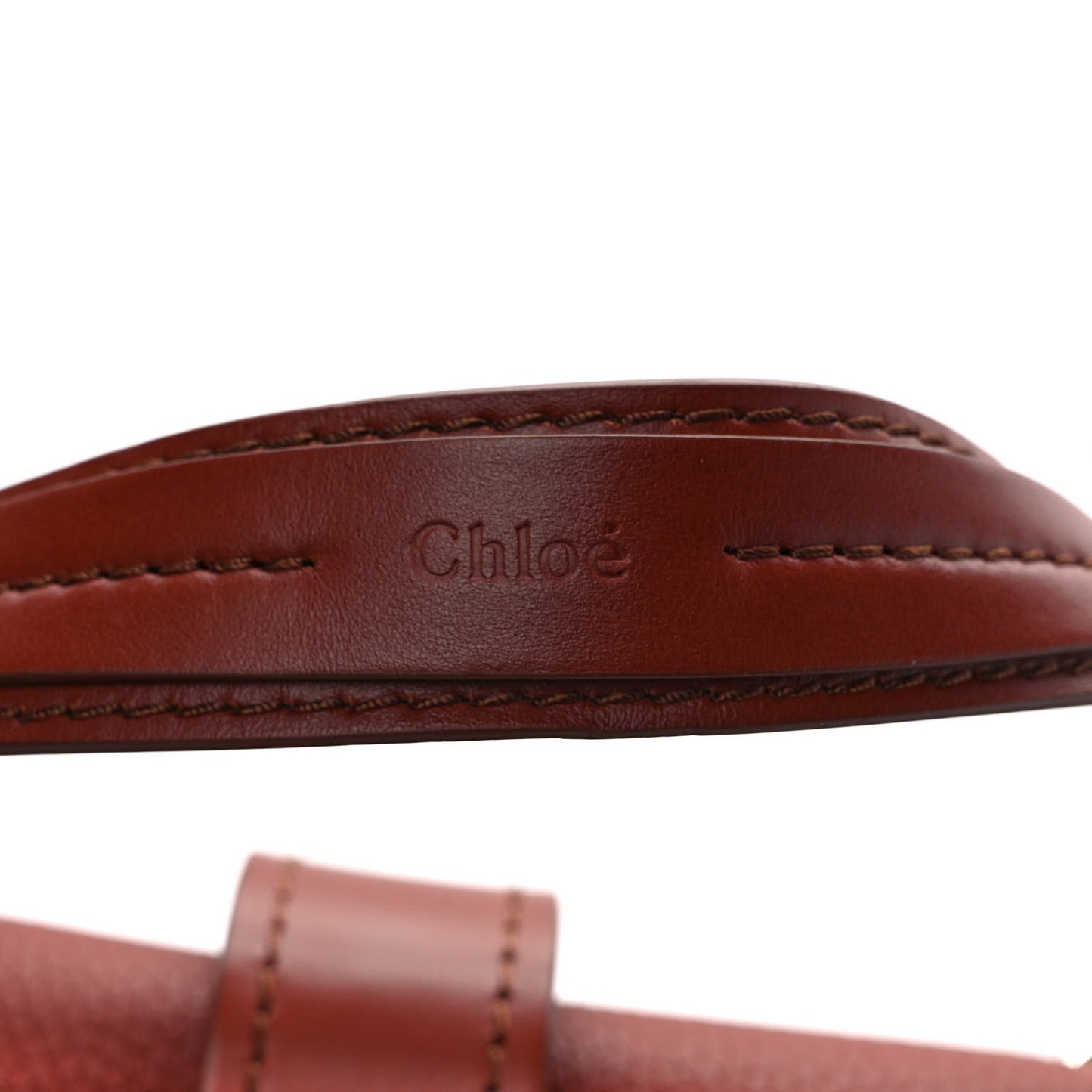 Shiny Grained Calfskin Medium Aby Day Shoulder Bag Sepia Brown