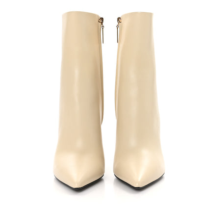 Saint Laurent Soft Calfskin Opyum 110 Ankle Boots 37.5 Real Beige 2 of 9
