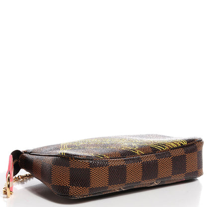 Louis Vuitton Damier Ebene 2014 Christmas Animation Mini Pochette Accessories 4 of 7