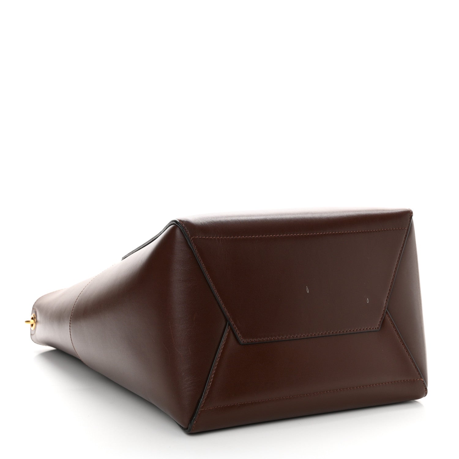 Celine Natural Calfskin Sangle Bucket Bag Seau Wine 4 of 10