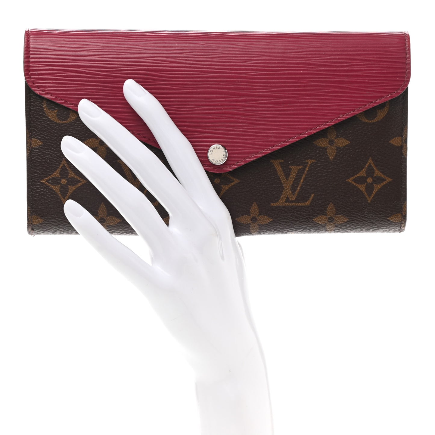Monogram Epi Marie-Lou Long Wallet Fuchsia