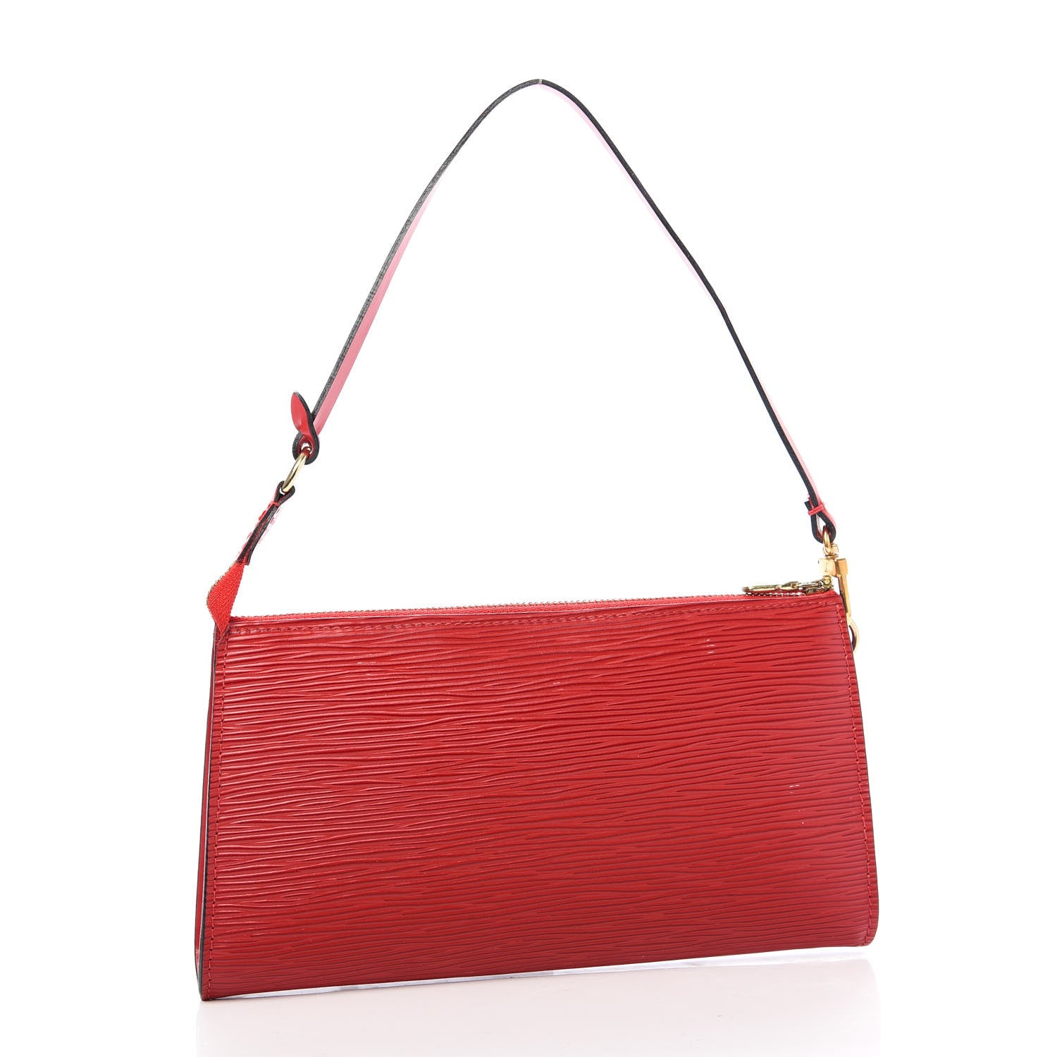 Louis Vuitton Epi Pochette Accessories 24 Castillan Red 3 of 10