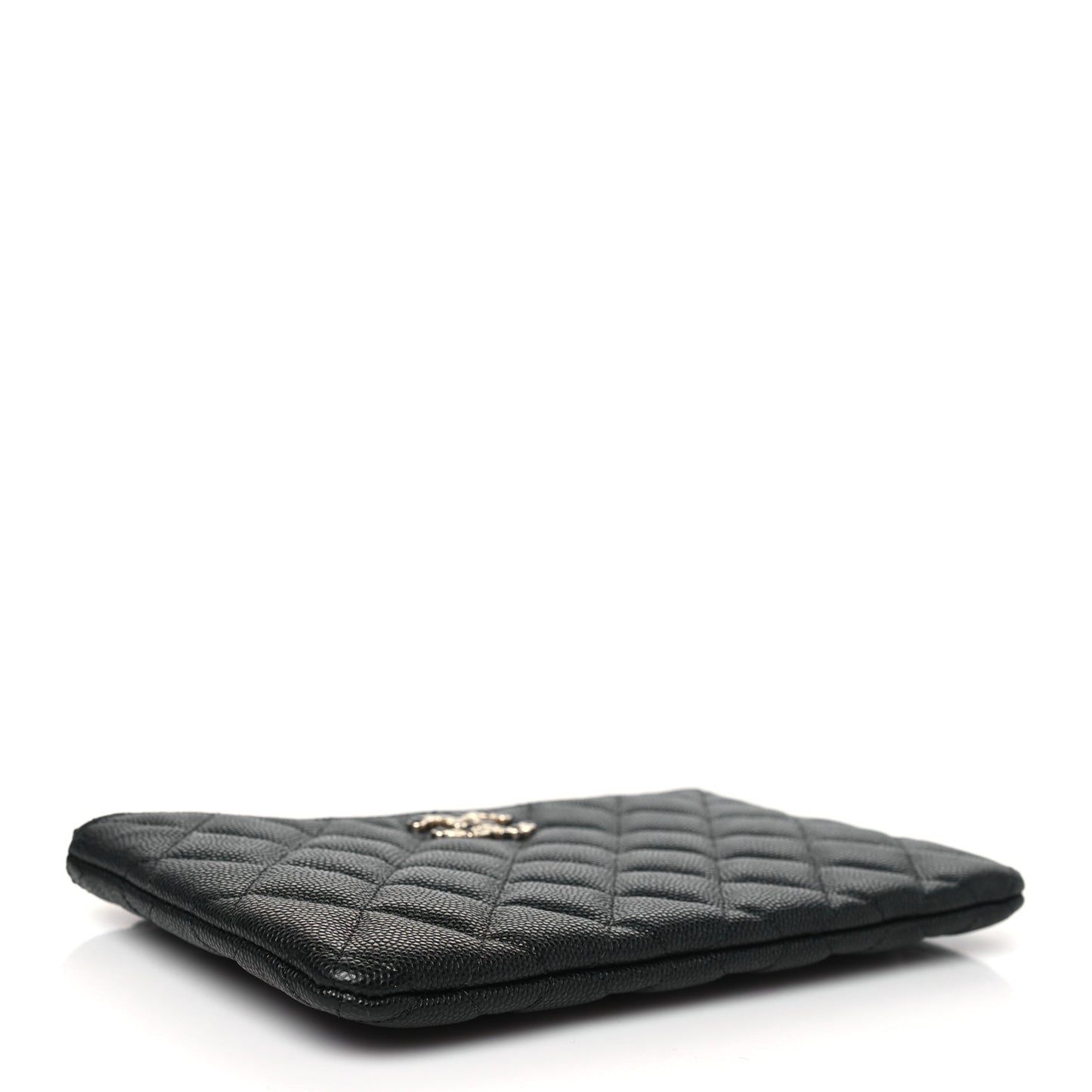 Caviar Quilted Coco Candy Small Cosmetic Case Black