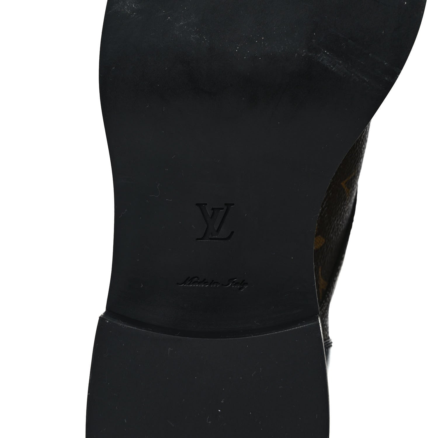 Louis Vuitton Calfskin Monogram Wonderland Flat Ranger Boots 37 Black 6 of 8