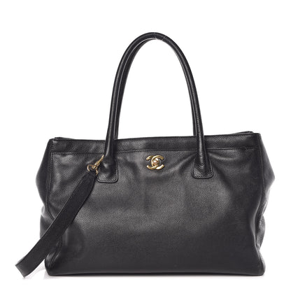 Chanel Calfskin Cerf Shopper Tote Black 1 of 10