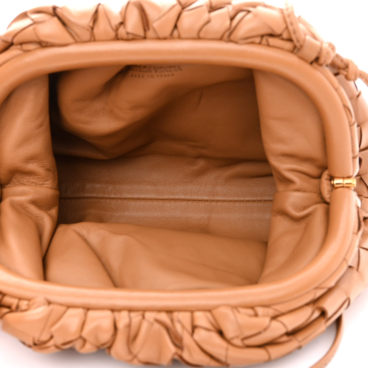 Nappa Intrecciato The Mini Pouch Carmel