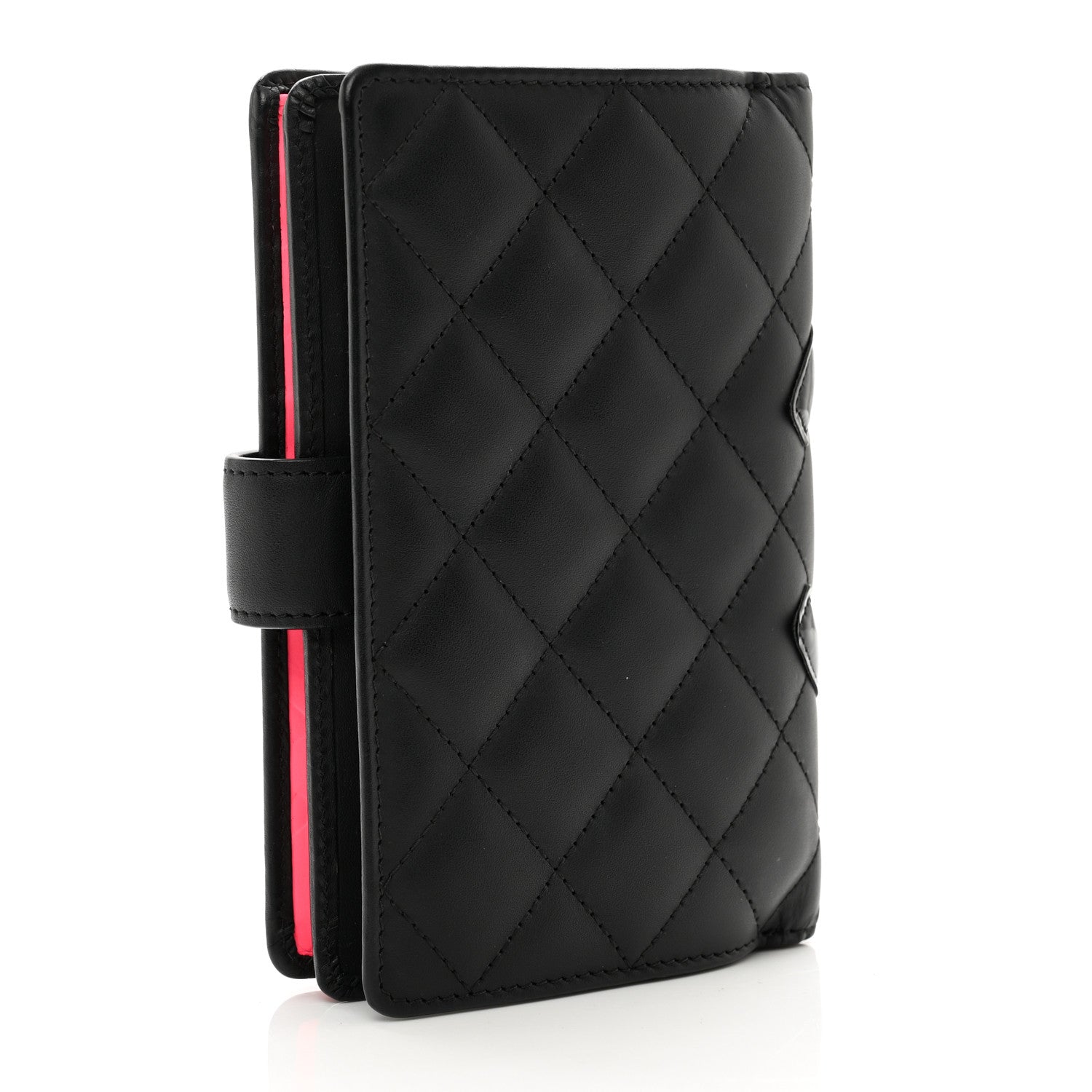 Chanel Calfskin Cambon Zipped Pocket Wallet Black 3 of 8