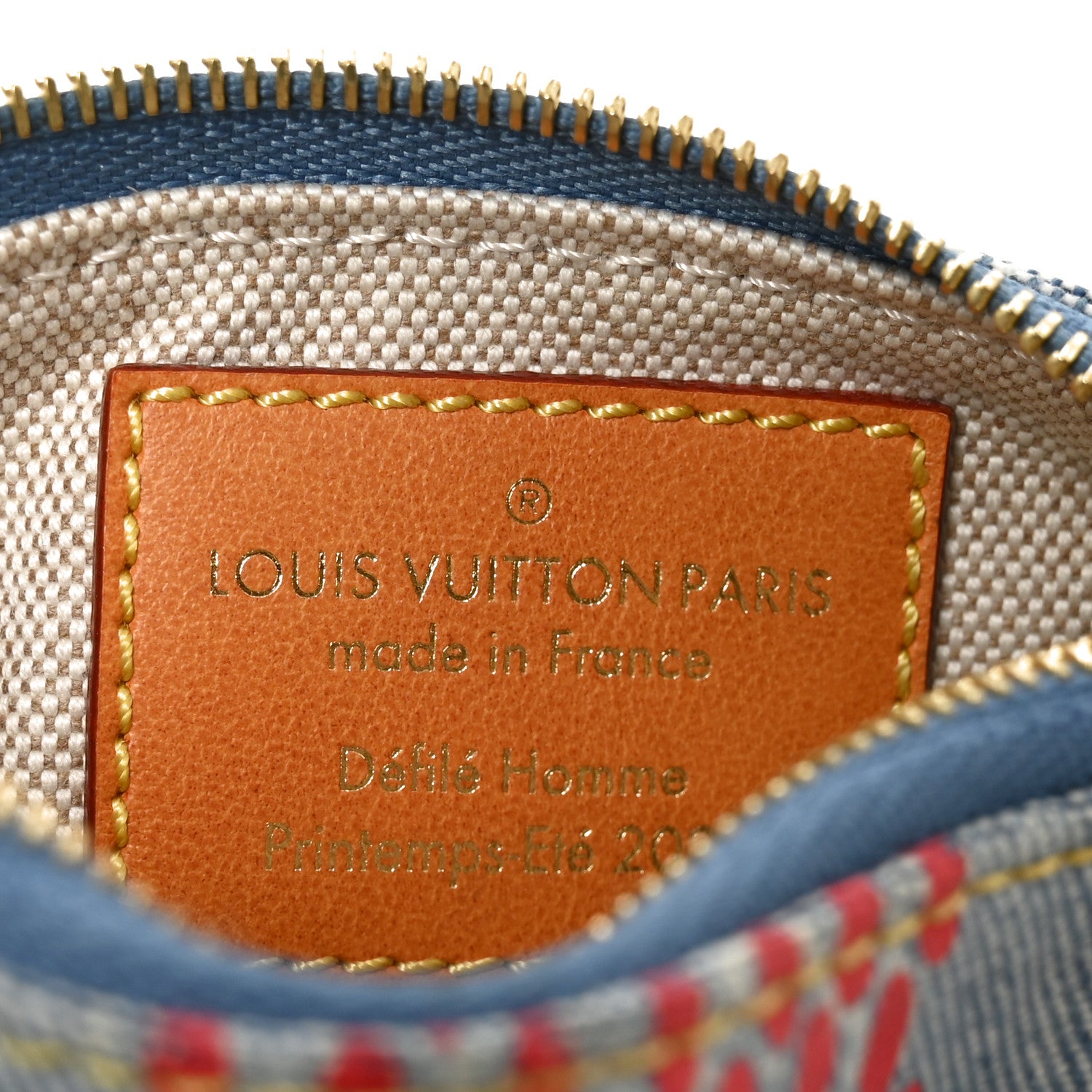 Louis Vuitton Damier Denim Key Pouch Multicolor 6 of 7
