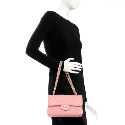 Chanel Caviar Quilted Small Double Flap Pink 3 of 15
