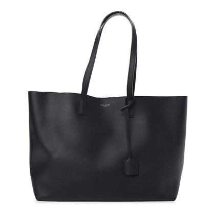Saint Laurent Calfskin Large Shopping Tote Deep Marine 2 of 9