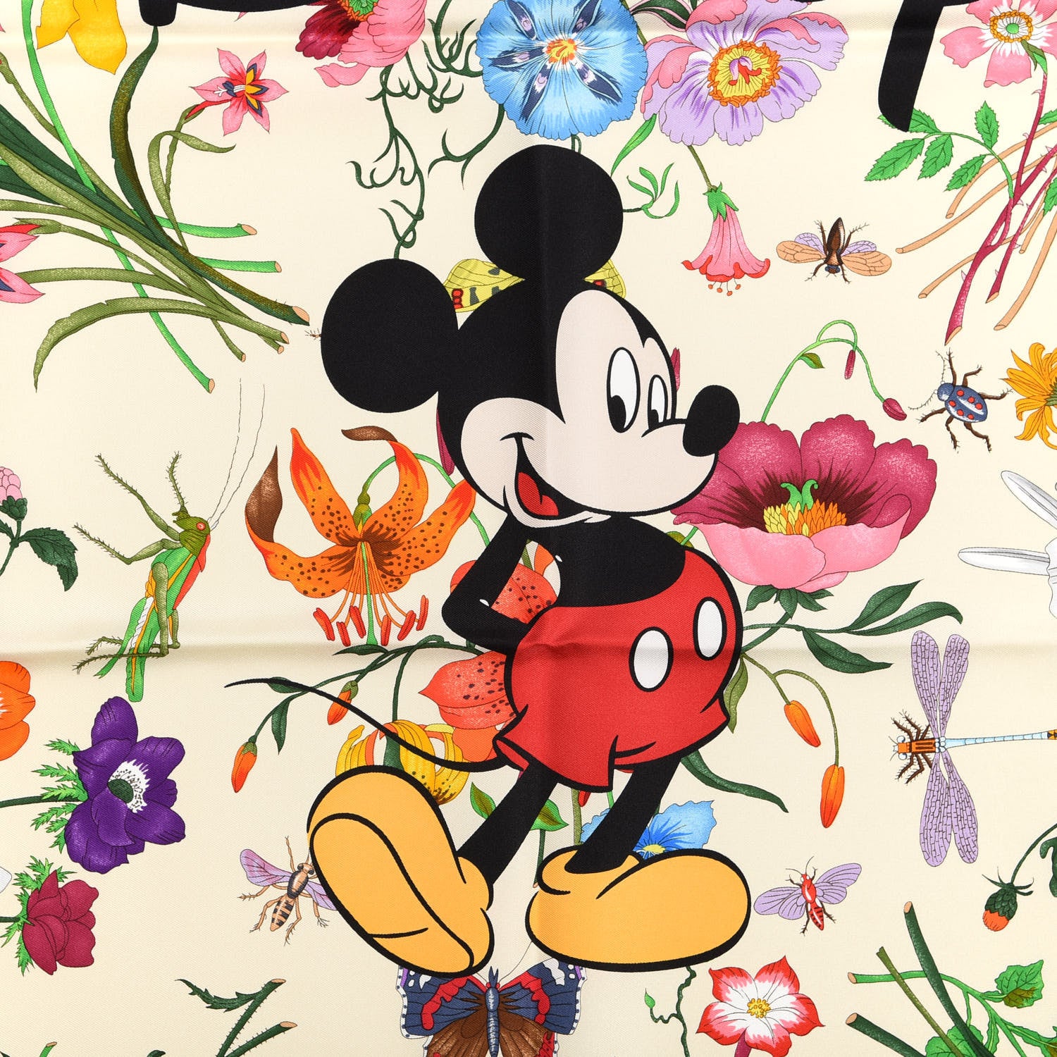 Gucci X DISNEY Silk Scarf Black 2 of 3