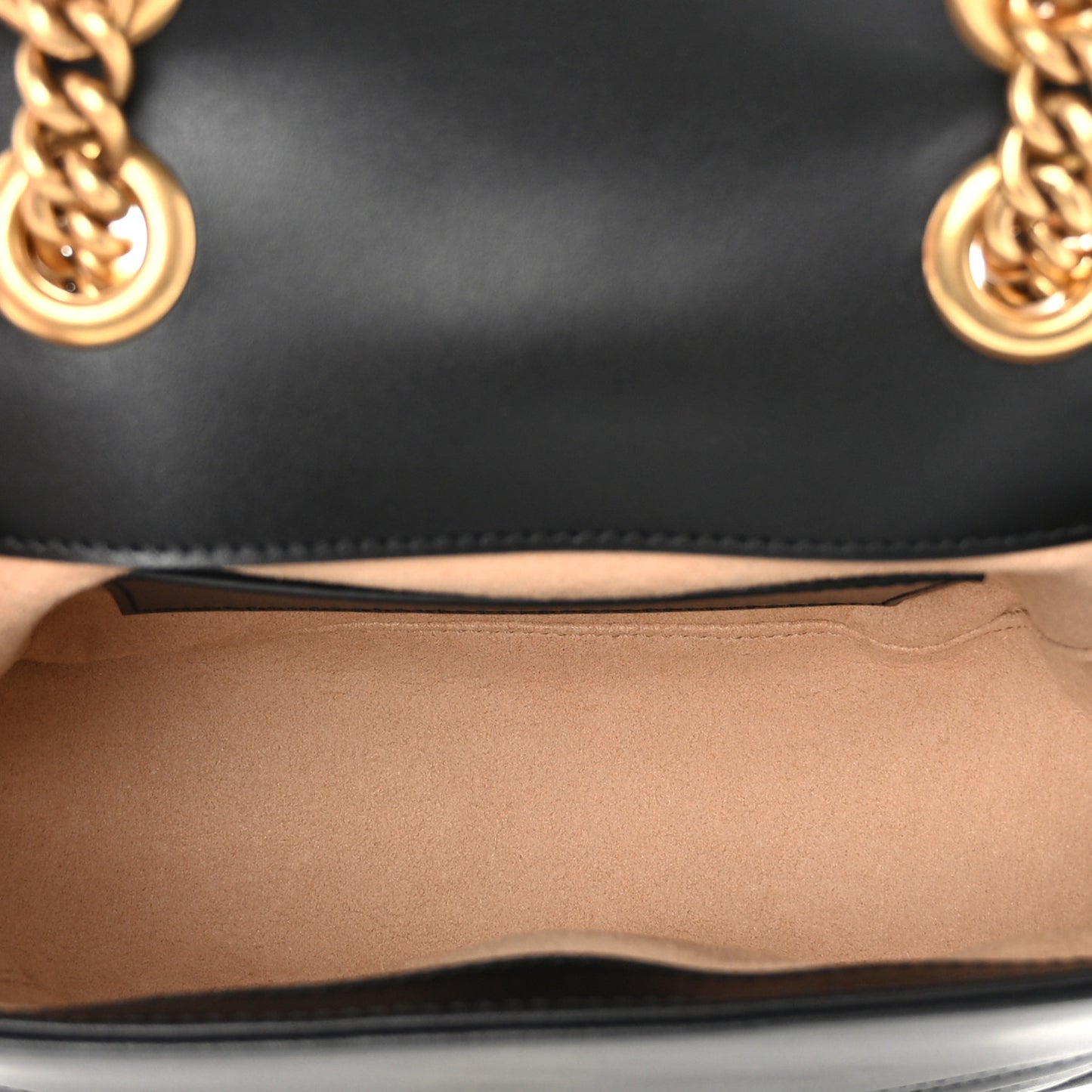 Calfskin Matelasse Mini GG Marmont Square Shoulder Bag Black
