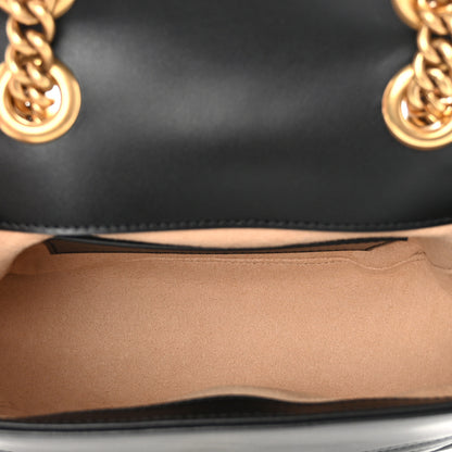 Gucci Calfskin Matelasse Mini GG Marmont Square Shoulder Bag Black 5 of 11