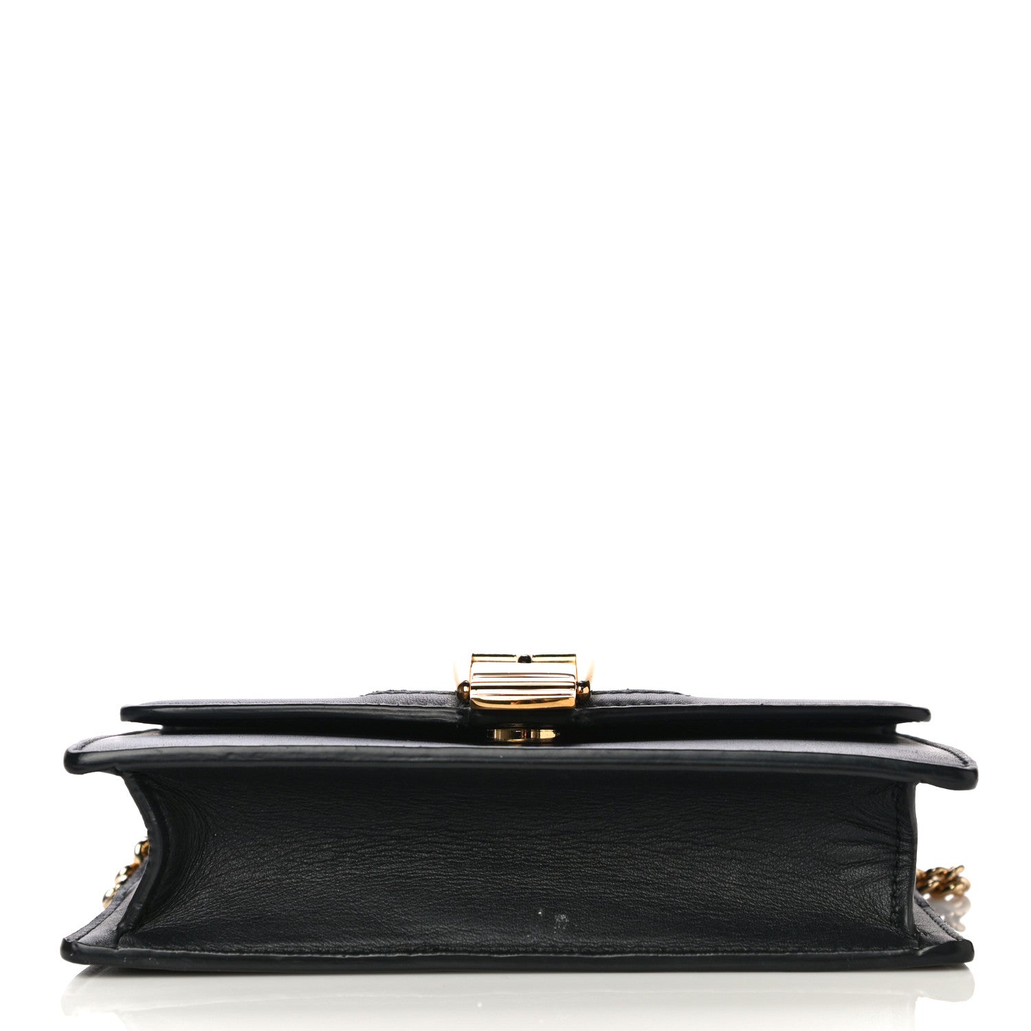Gucci Calfskin Super Mini Sylvie Chain Shoulder Bag Black 11 of 19