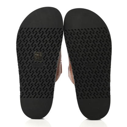 Hermes Epsom Womens Chypre Sandals 39 Natural 5 of 9