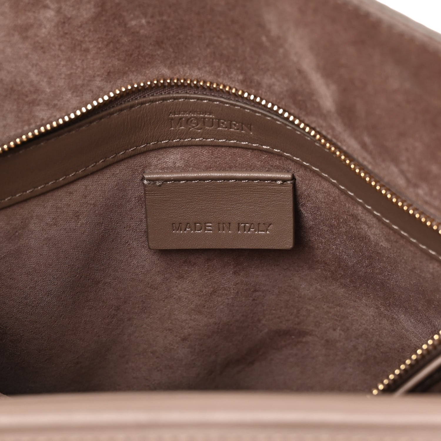 Alexander McQueen Calfskin Embossed Suede Large Heroine Tan 7 of 15