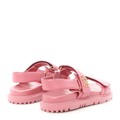 Christian Dior Lambskin Dioract Sandals 38 Pink 4 of 9