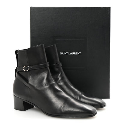Saint Laurent Calfskin Mens Terry 45 Boots 42 Black 10 of 10