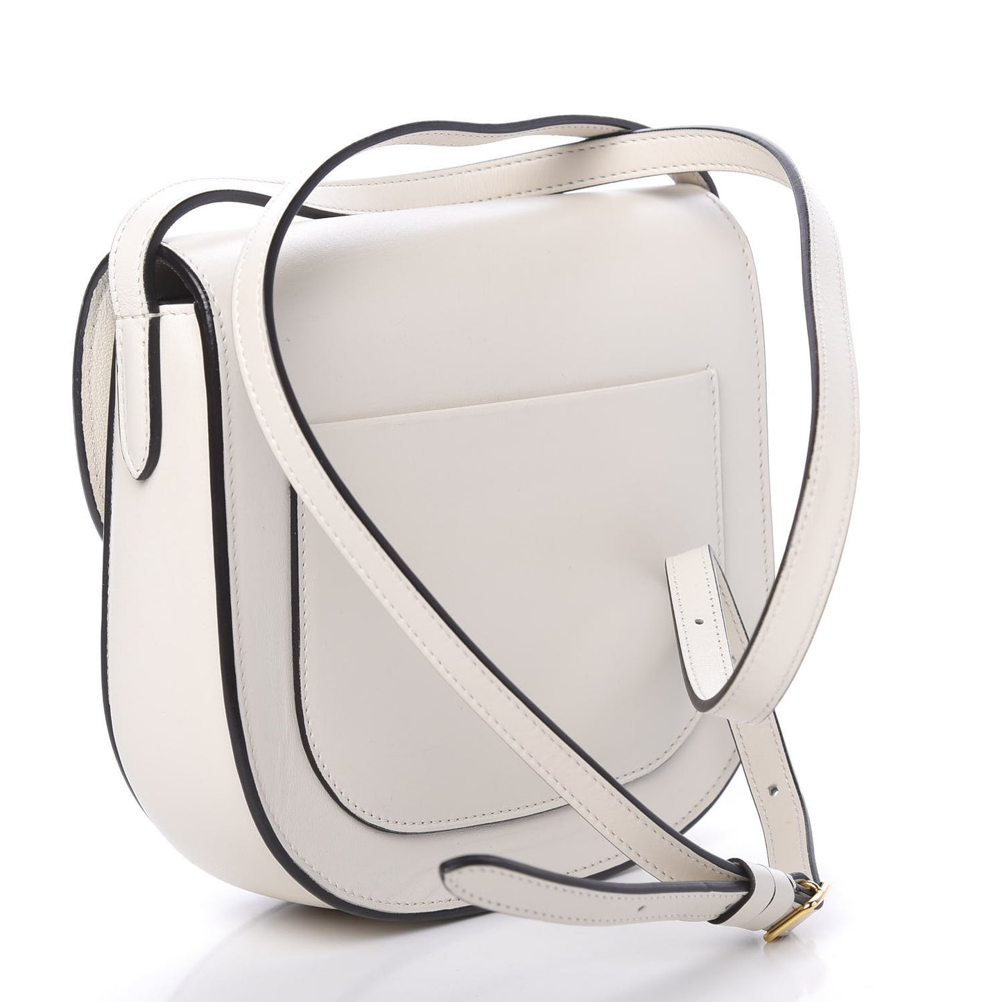 Smooth Calfskin Small Trotteur White