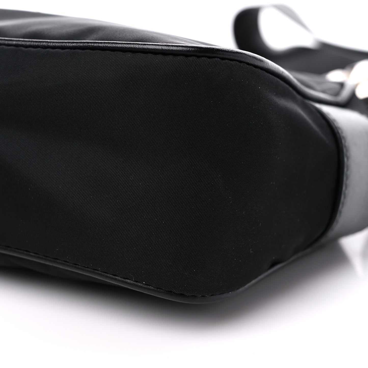 Tessuto Nylon Studded New Vela Shoulder Bag Black