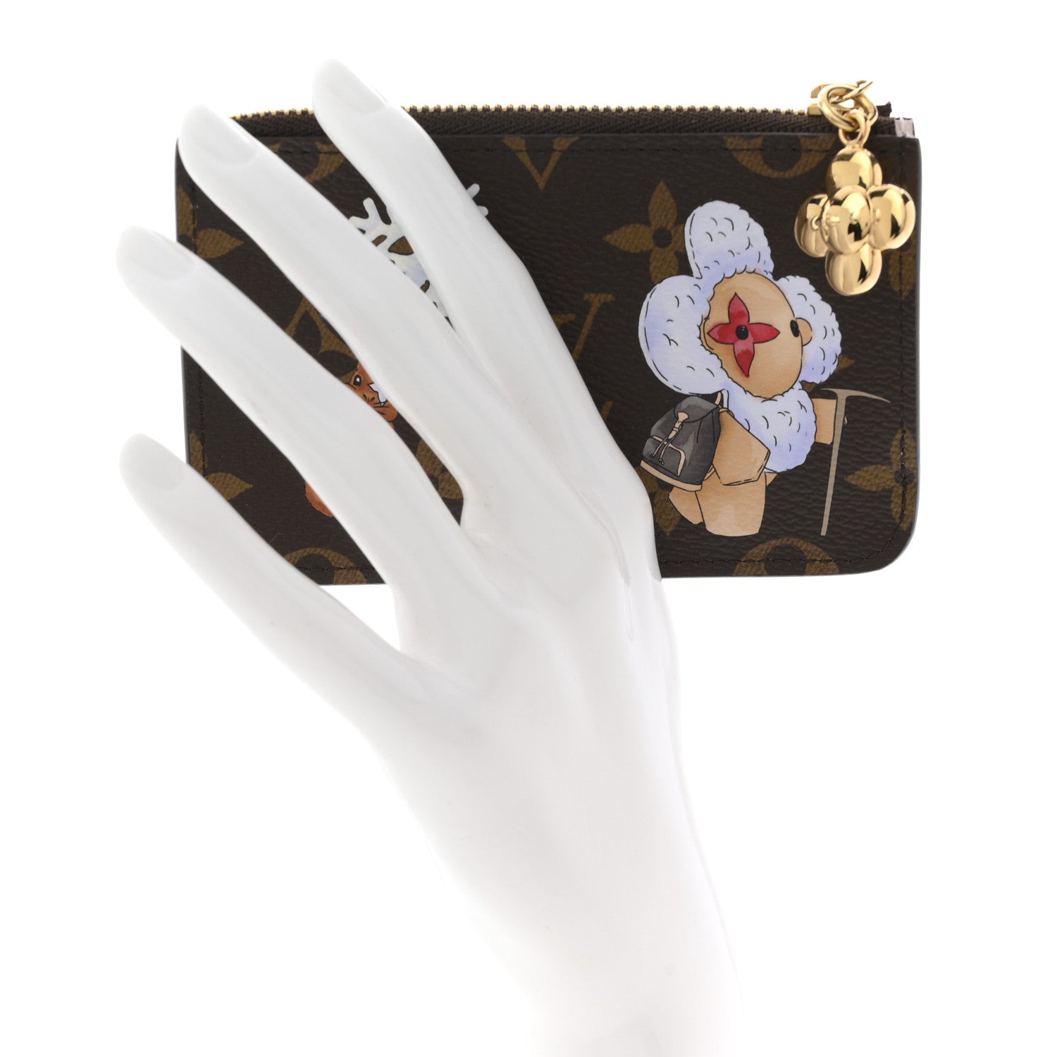 Louis Vuitton Monogram Vivenne Winter Holiday Zipped Romy Card