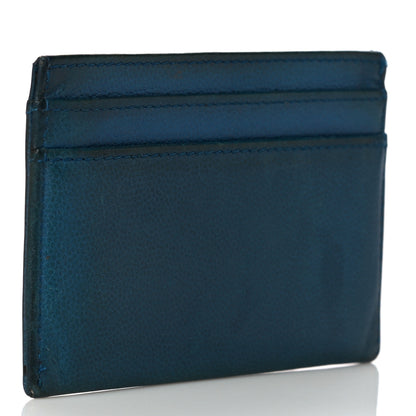 Chanel Caviar Card Holder Blue 3 of 15
