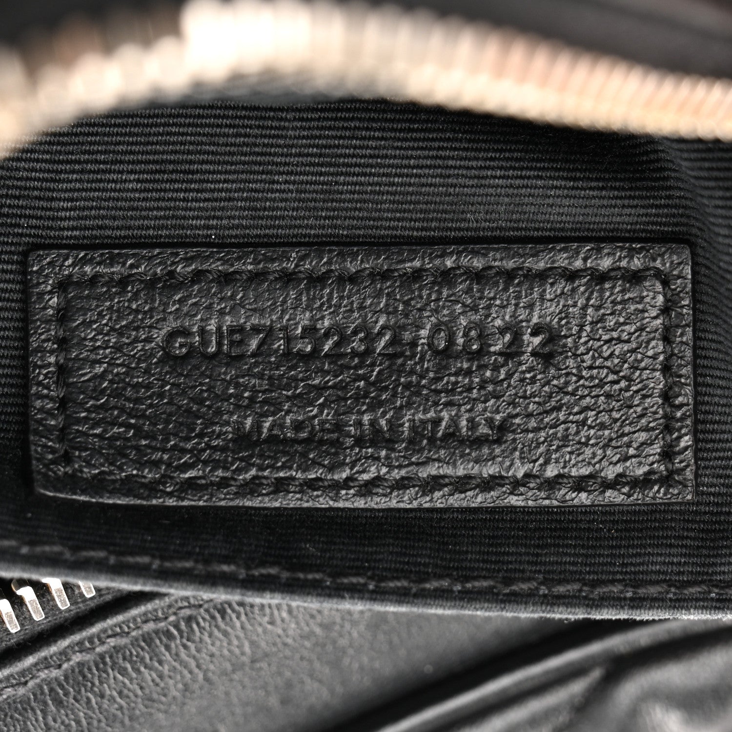 Saint Laurent Calfskin Matelasse Monogram Lou Camera Bag Black 7 of 10