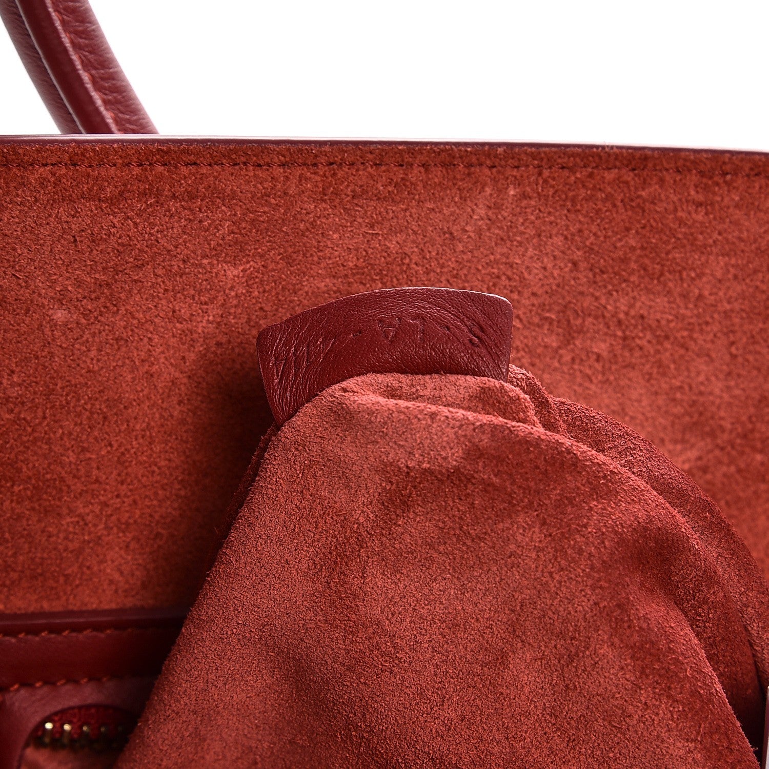Celine Supple Calfskin Medium Phantom Luggage Red 7 of 8