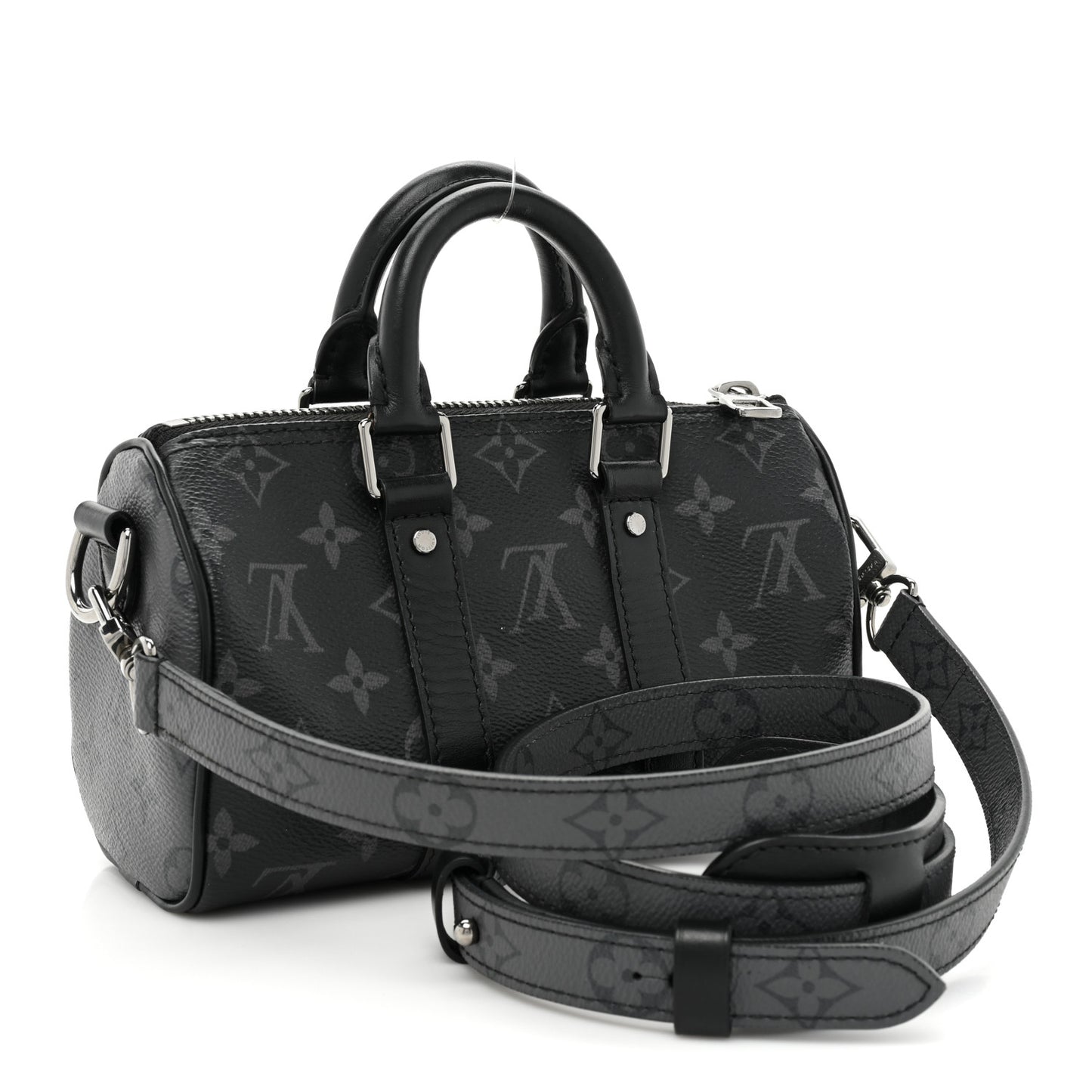 Reverse Monogram Eclipse Keepall XS Black