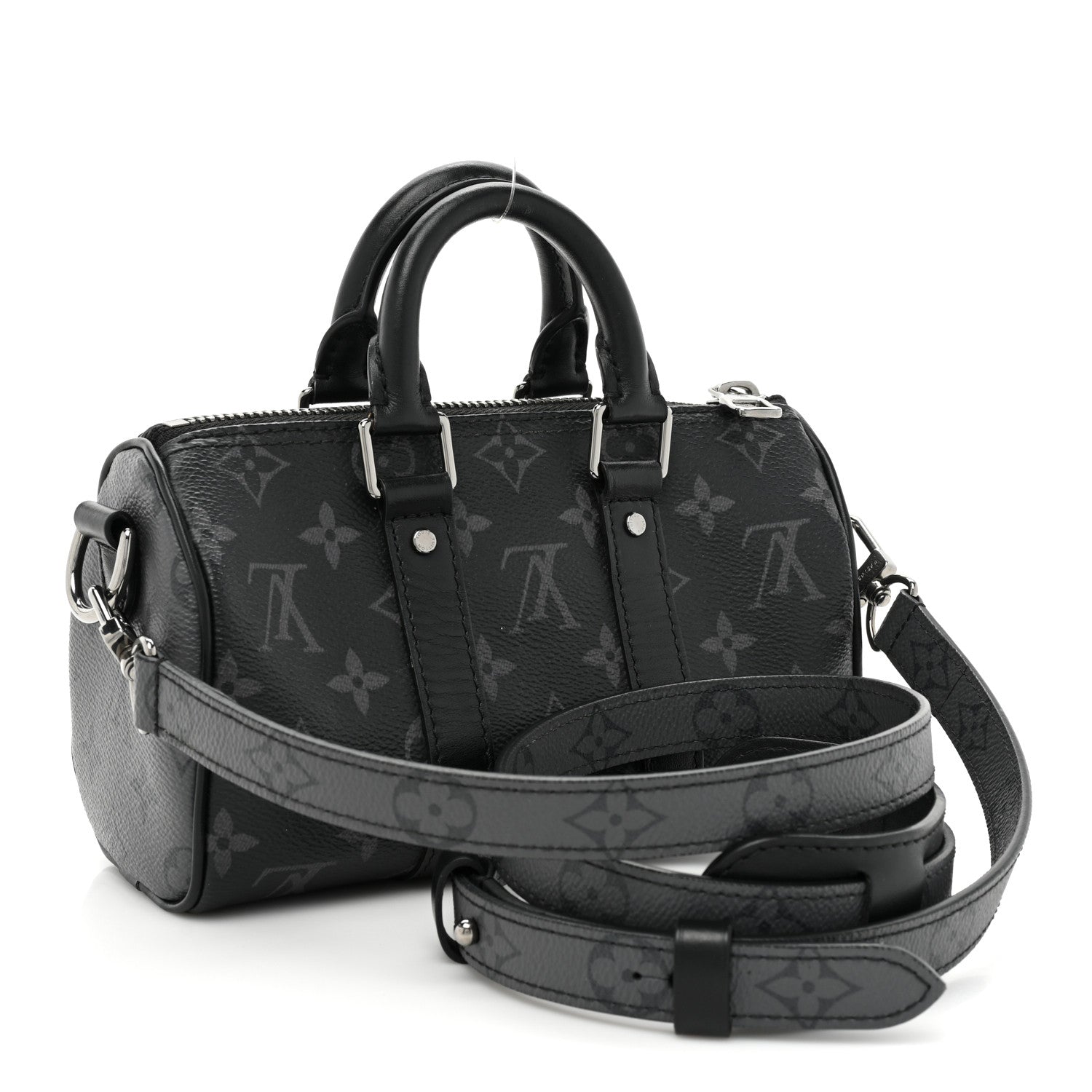 Louis Vuitton Reverse Monogram Eclipse Keepall XS Black 3 of 10