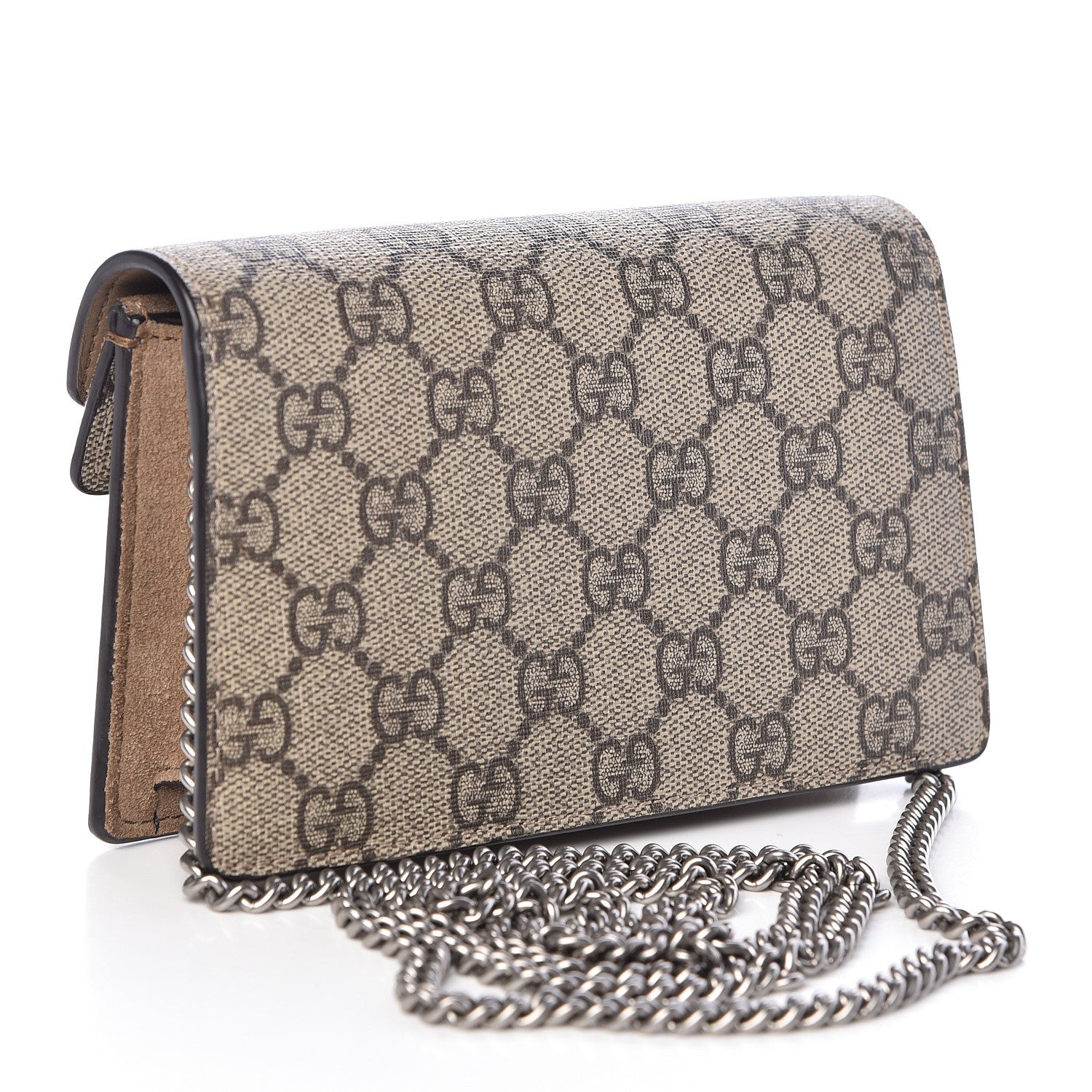 Gucci GG Supreme Monogram Super Mini Dionysus Shoulder Bag Taupe 3 of 10