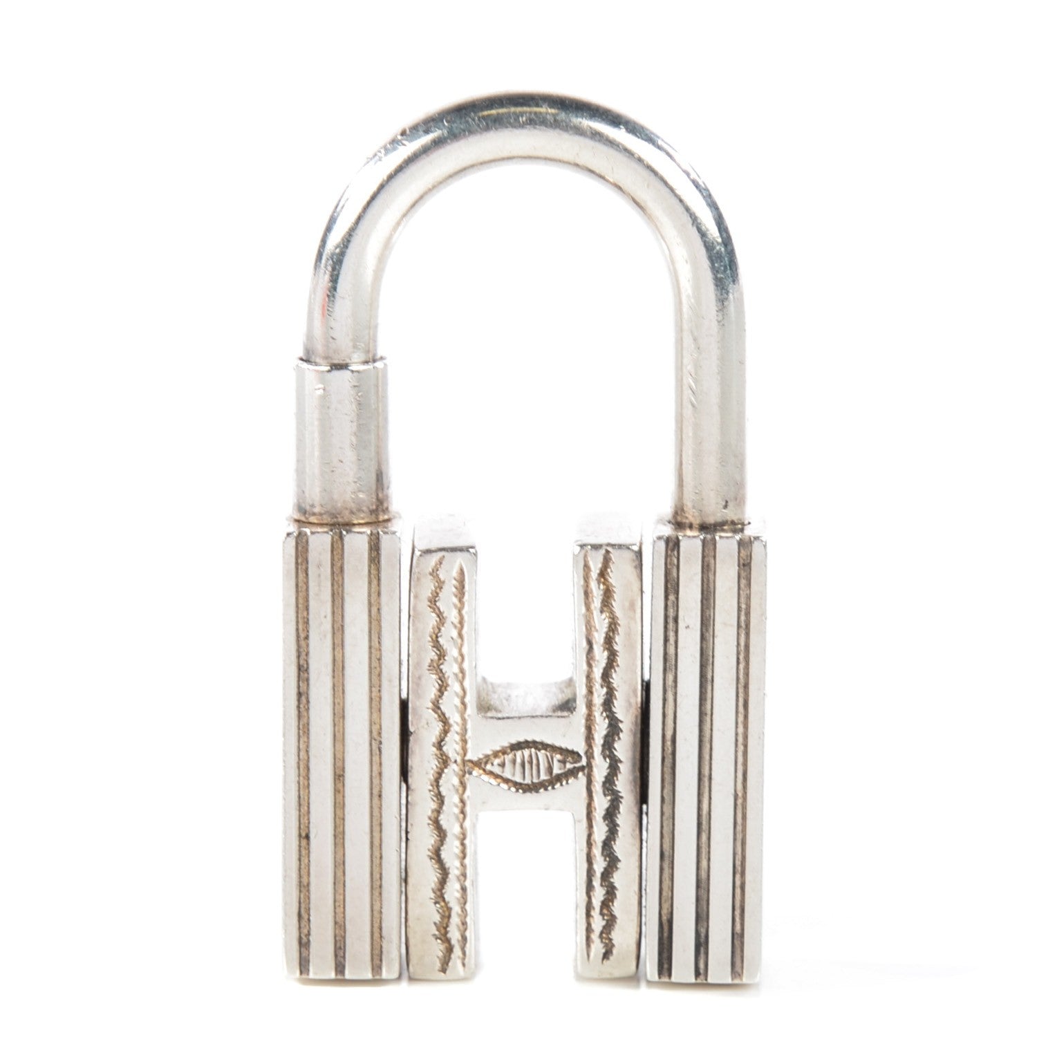 Hermes Sterling Silver Touareg Cadena Lock 1 of 6