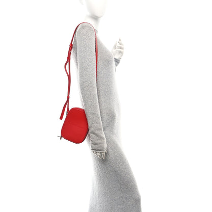 Salvatore Ferragamo Calfskin Logo Embossed Crossbody Bag Flame Red 2 of 8