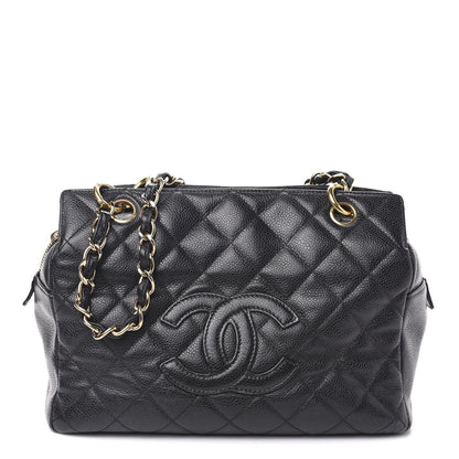 Chanel Caviar Quilted Petit Timeless Tote PTT Black 1 of 12