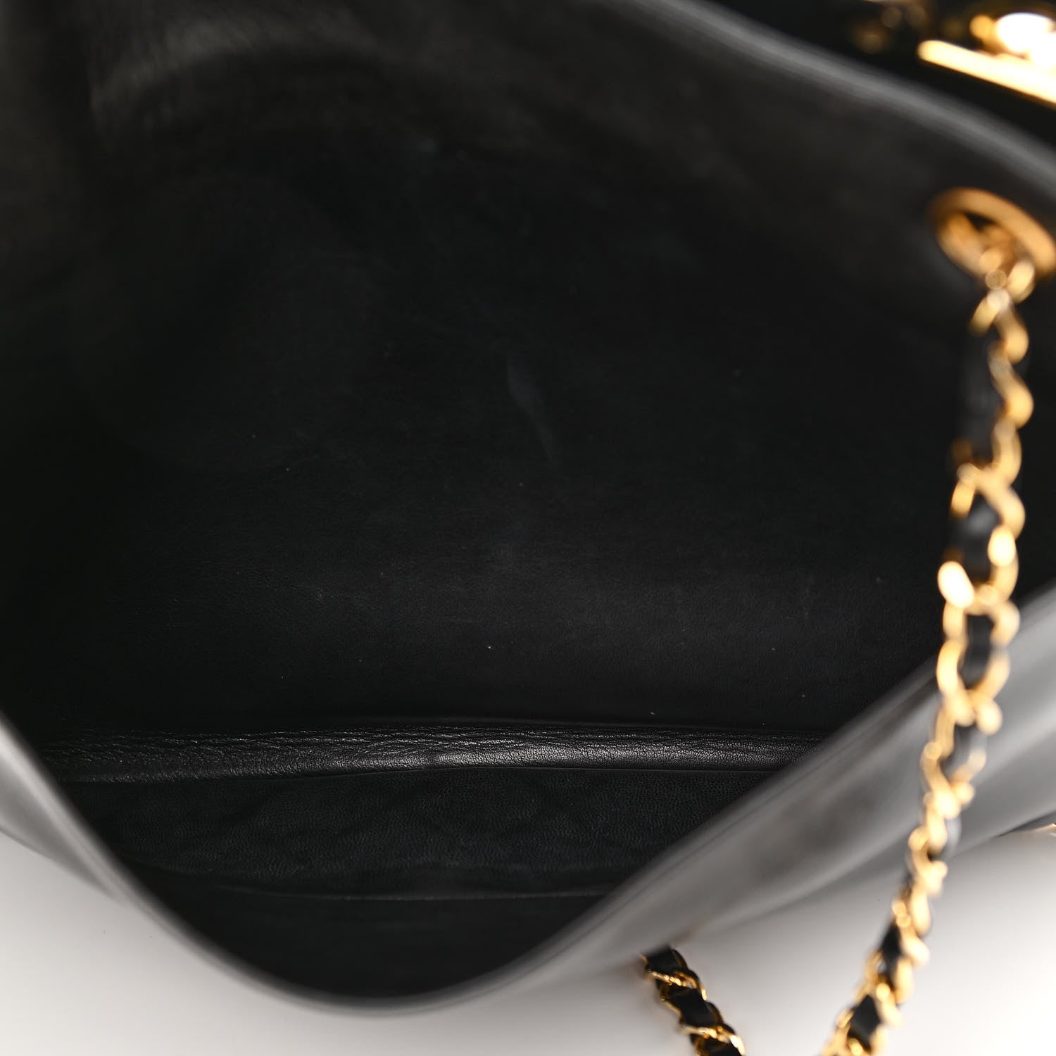 Chanel Lambskin Quilted Shopping Tote Black 10 of 18