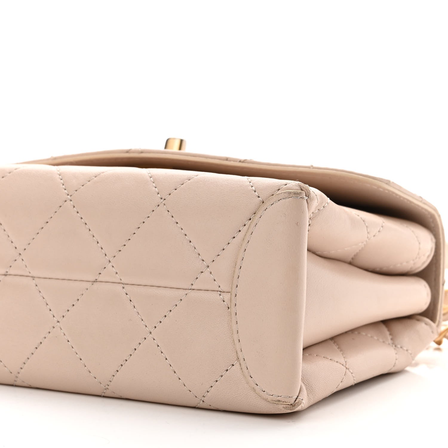 Chanel Lambskin Quilted Mini Trendy Spirit Top Handle Flap Light Pink 10 of 10