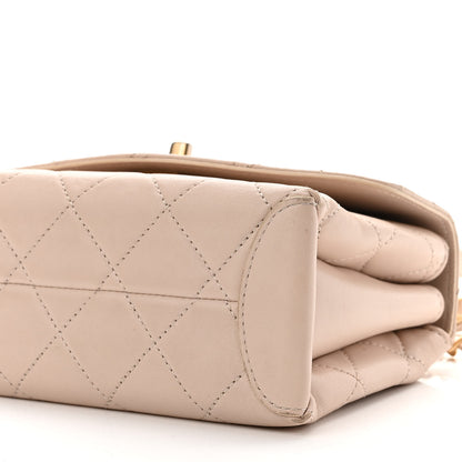Chanel Lambskin Quilted Mini Trendy Spirit Top Handle Flap Light Pink 10 of 10