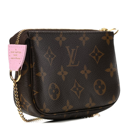 Louis Vuitton Monogram 2021 Christmas Animation Japanese Garden Mini Pochette Accessories Wisteria Pink 3 of 7