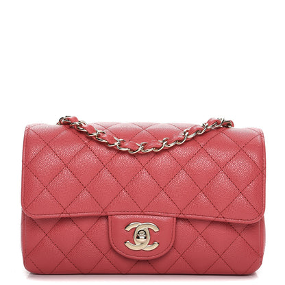 Chanel Caviar Quilted Mini Rectangular Flap Dark Pink 1 of 9