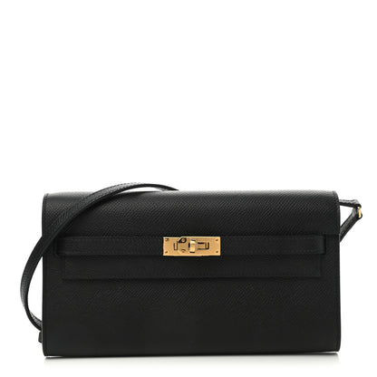 Hermes Epsom Kelly Wallet To Go Black 1 of 7