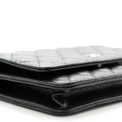 Chanel Caviar Quilted Wallet on Chain WOC Black 9 of 11
