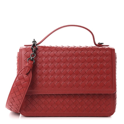Bottega Veneta Nappa Intrecciato Alumna Bag China Red 1 of 9