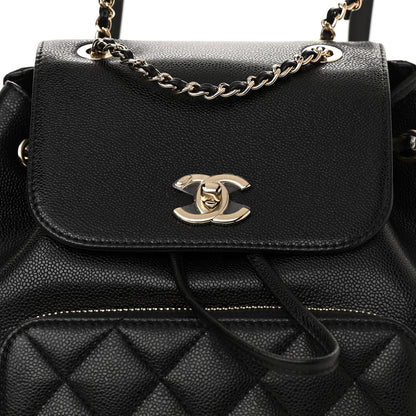 Chanel Caviar Quilted Business Affinity Backpack Black 8 of 10