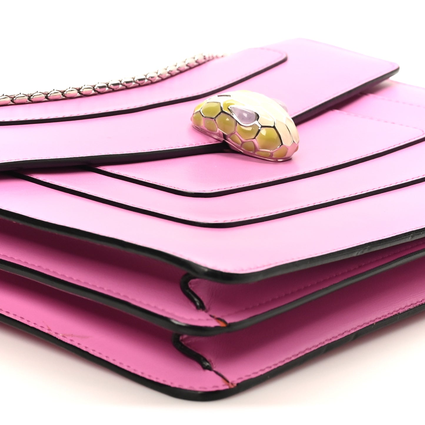 Calfskin Serpenti Forever Shoulder Bag Pink