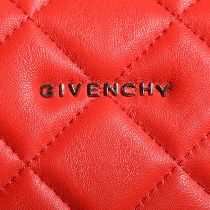 Givenchy Lambskin Quilted Large Lucrezia Red 6 of 9