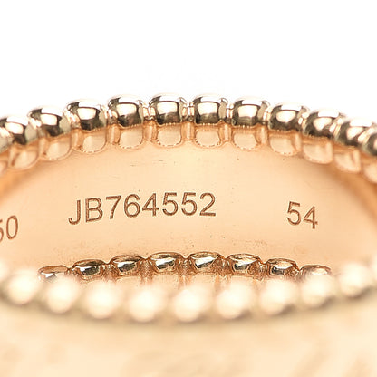 Van Cleef & Arpels 18K Yellow Gold Perlee Signature Ring 54 7 5 of 6