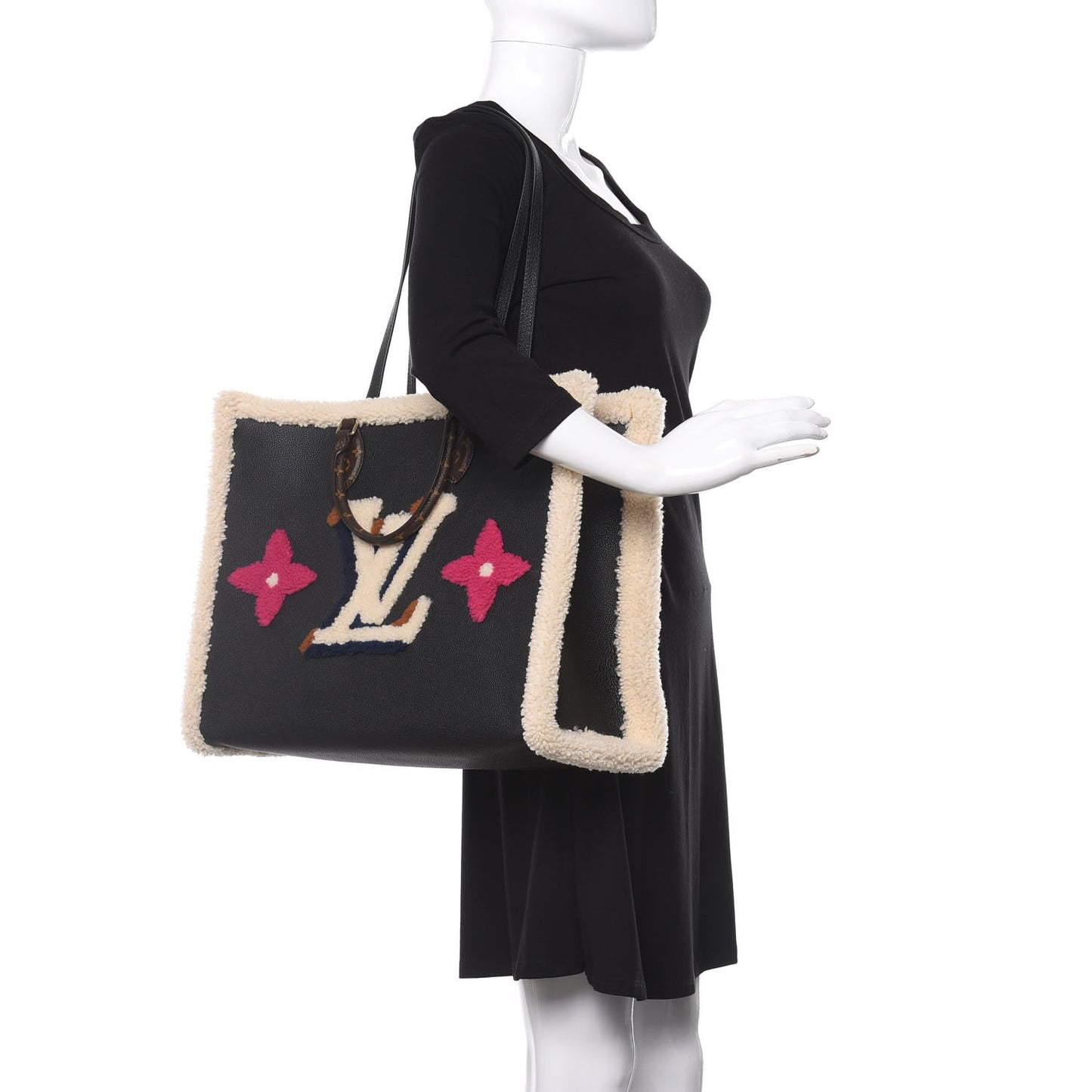 Calfskin Monogram Teddy Onthego GM Black